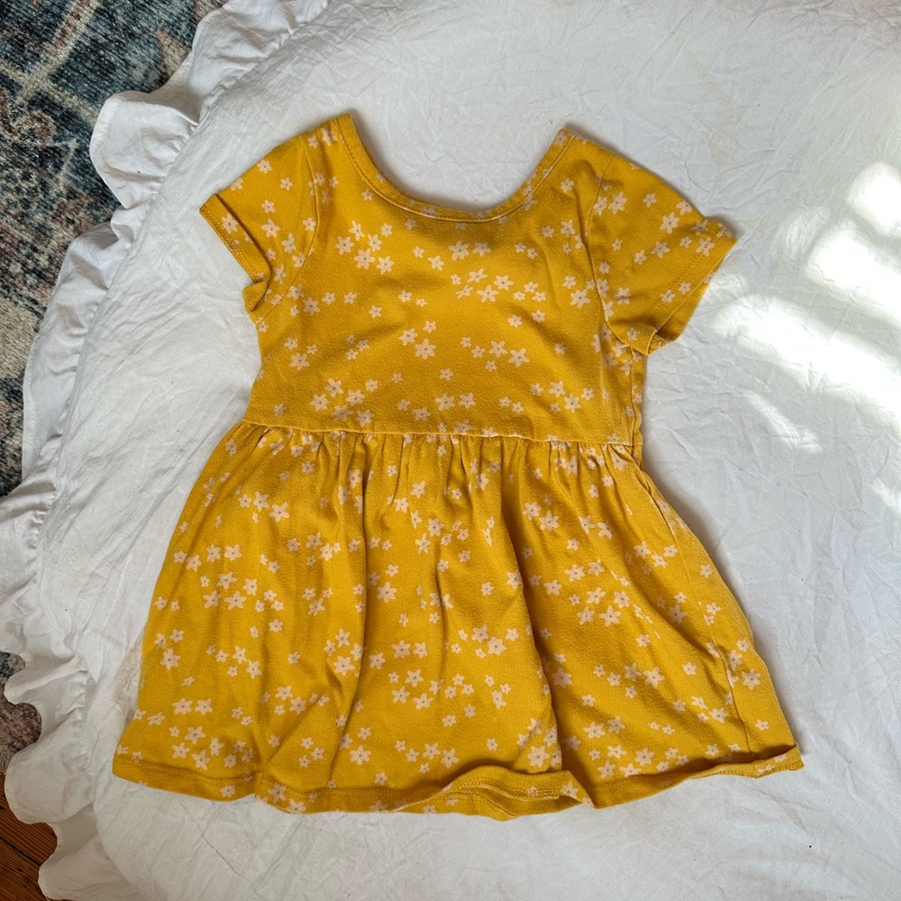 Yellow flower dress